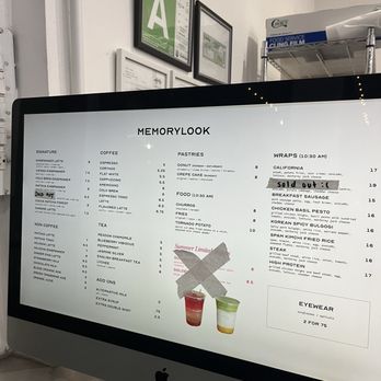 Memorylook - Menú - Coffee & Tea Near Me - Los Angeles, California