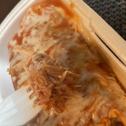 Chapala Grill - Juicy chicken inside the wet burrito