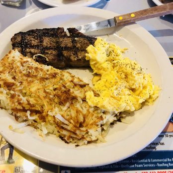 Moon Valley Cafe - 8 oz steak with egg and hash browns - Breakfast & Brunch Near Me - Phoenix, Arizona Moon Valley Cafe - 8 oz steak with egg and hash browns - Breakfast & Brunch Near Me - Phoenix, Arizona