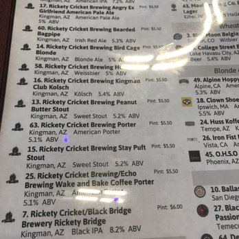 Rickety Cricket Brewing - Pizza Near Me - Kingman, Arizona Rickety Cricket Brewing - Pizza Near Me - Kingman, Arizona