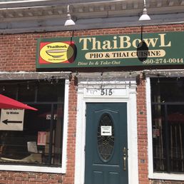 Exterior outside entrance of ThaiBowL Restaurant - Front Doorstep - Watertown, Connecticut Exterior outside entrance of ThaiBowL Restaurant - Front Doorstep - Watertown, Connecticut