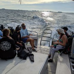 Tanks-A-Lot Dive Charters - Group photo on the way out