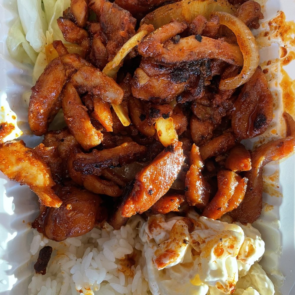 Ono Hawaiian BBQ - Island Fire chicken - mini platter - Hawaiian Near Me - Indio, California Ono Hawaiian BBQ - Island Fire chicken - mini platter - Hawaiian Near Me - Indio, California