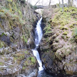 Aira Force - Aira fall. Lake District water fall.