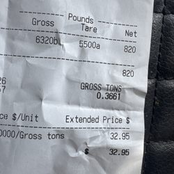 SA Recycling - Receipt
