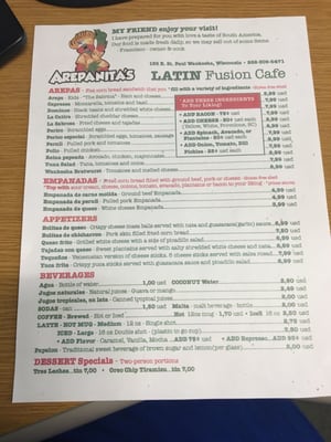 Menu photo 3 Arepanita's Waukesha, WI
