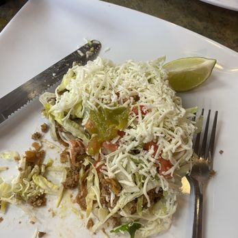 Taco King - Flat Taco with ground beef! Delicious! - Mexican Near Me - Greenacres, Florida