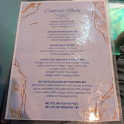 Central Nails - Price points as of 12/20/2025