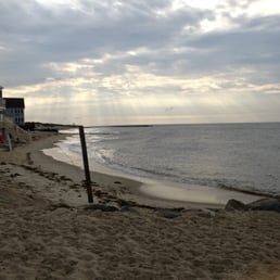 In the morning on the private beach. In the morning on the private beach.