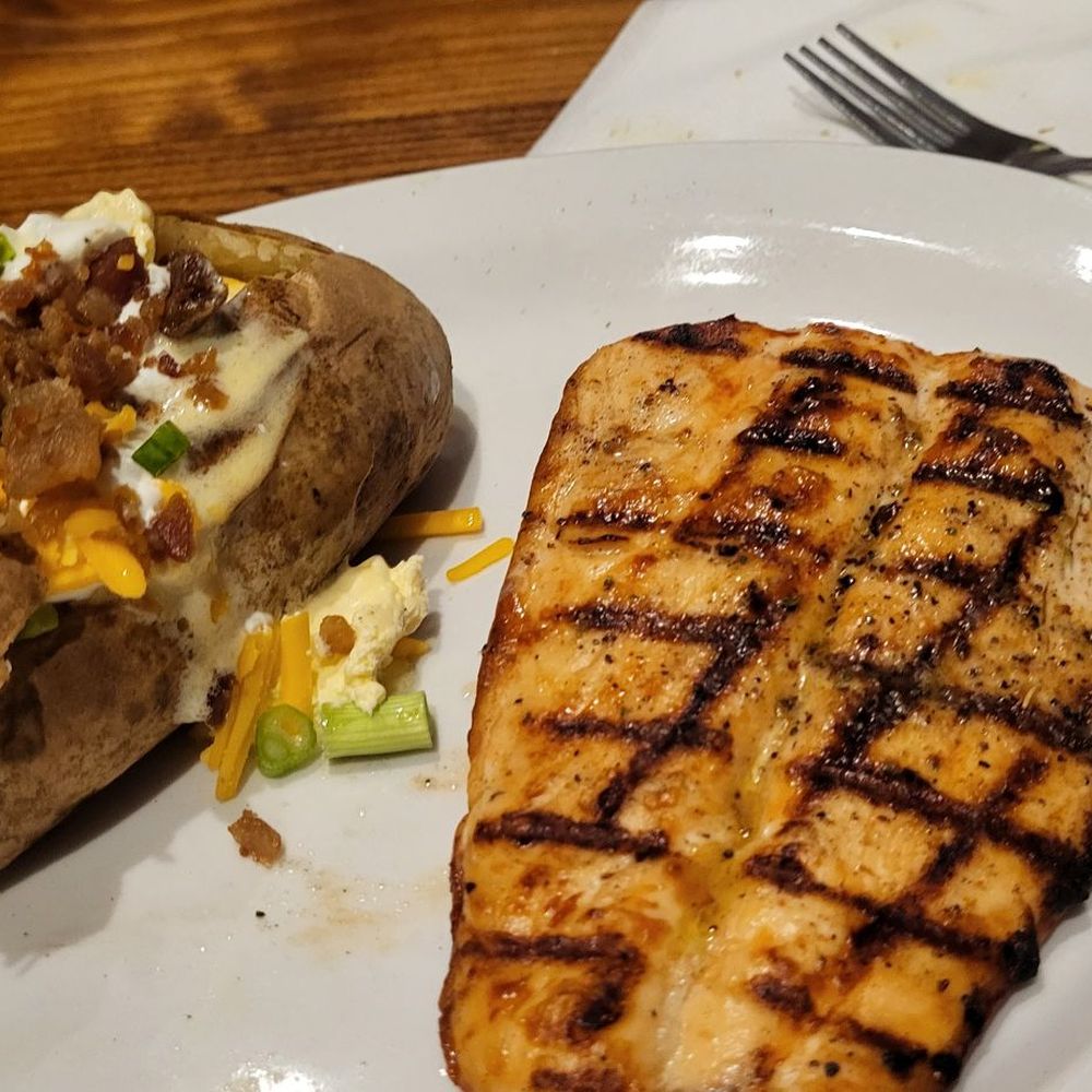 Outback Steak & Oyster Bar - Salmon and Baked Tator - Bars Near Me - Branson, Missouri Outback Steak & Oyster Bar - Salmon and Baked Tator - Bars Near Me - Branson, Missouri