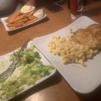 Christine's - Pork chop, side salad, Mac and cheese Fish and chips ,coleslaw - American Near Me - Cincinnati, Ohio