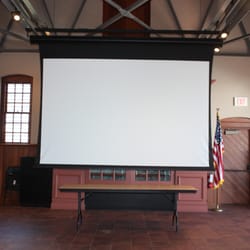 Yorktown Freight Shed - Projector screen