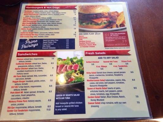 Menu photo 4 Becks Prime Dallas, TX