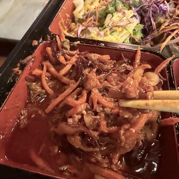 Sushi District - Greasy spicy pork - barely any pork. - Sushi Bars Near Me - Costa Mesa, California