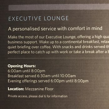 Hilton Paris Opera - Executive Lounge hours. - Hotels Near Me - Paris, 75