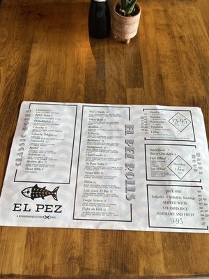 Menu photo 1 El Pez San Diego, CA Menu photo 1 El Pez San Diego, CA