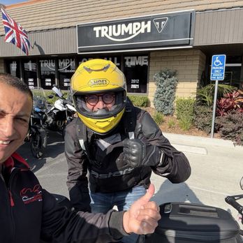 Southern California Motorcycles - Larry and Christian with 2023 Triumph Rocket 3 - Motorcycle Dealers Near Me - Brea, California