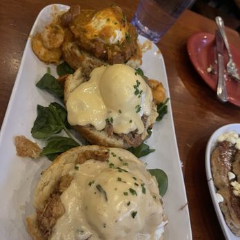 Ruby Slipper Central Business District - I call it the trio but it's their specialty plate. You try three of their biscuits in gravy - Breakfast & Brunch Near Me - New Orleans, Louisiana Ruby Slipper Central Business District - I call it the trio but it's their specialty plate. You try three of their biscuits in gravy - Breakfast & Brunch Near Me - New Orleans, Louisiana