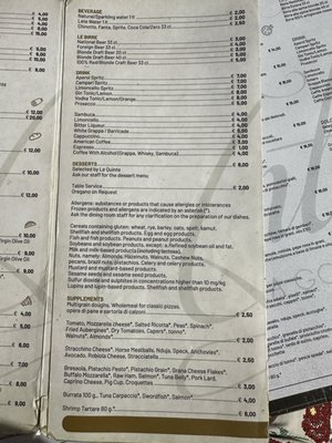 Menu photo 4 Le Quinte Catania, CT