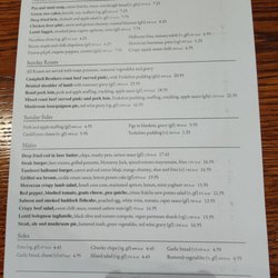 The Old Windmill - The Menu