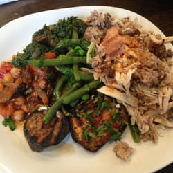Lena's Café - You can put together your salad plate - this one is a large at £6