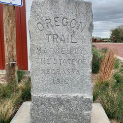 Legacy of the Plains Museum - Oregon Trail marker