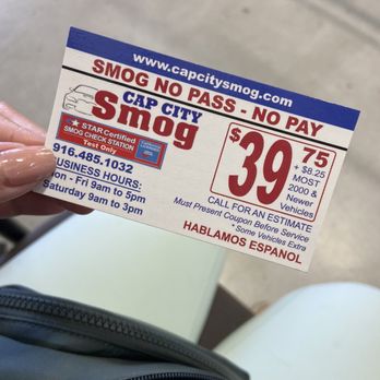 Cap City Smog - Business card - Smog Check Stations Near Me - Sacramento, California Cap City Smog - Business card - Smog Check Stations Near Me - Sacramento, California