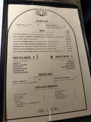 Menu photo 3 Miel De Agave Phoenix, AZ