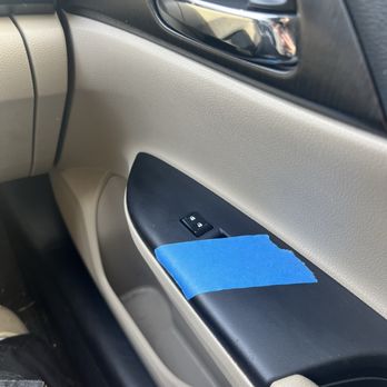 Phat Tint Shop - tape to prevent from rolling window down because of new tint - Home Window Tinting Near Me - San Jose, California Phat Tint Shop - tape to prevent from rolling window down because of new tint - Home Window Tinting Near Me - San Jose, California
