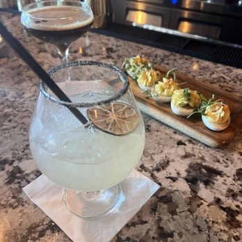 Refined Roots - Margarita and deviled eggs - Salad Near Me - Tarpon Springs, Florida