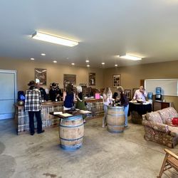 In the tasting room - Rustic and homey