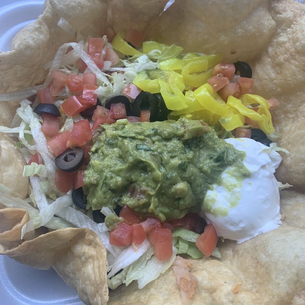 Taco salad, sans cheese Taco salad, sans cheese