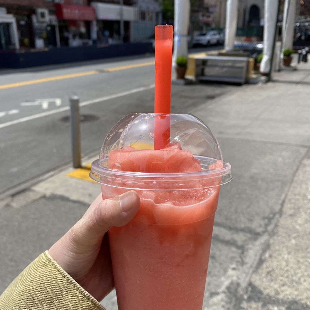 Regular sized strawberry slush for $3.50