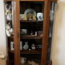 M&J Upholstery & Furniture Service Inc. - Antique oak cabinet