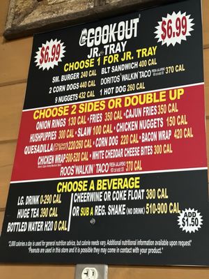 Menu photo 3 Cook Out Norfolk, VA