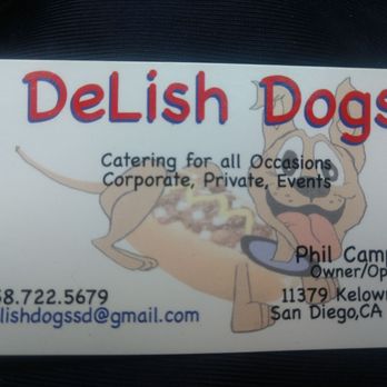 Delish Dogs - Biz card - Caterers Near Me Delish Dogs - Biz card - Caterers Near Me