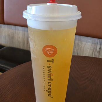 T Swirl Crepe - Passion fruit green tea - Desserts Near Me - Chandler, Arizona