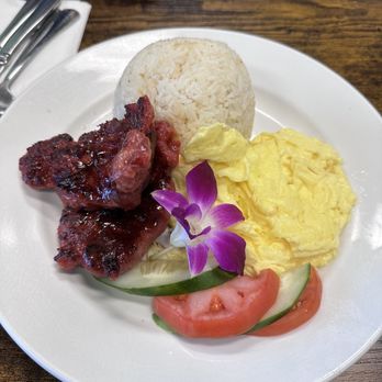 Guieb Cafe - Longanisa with eggs and garlic friend rice - New American Near Me - Honolulu, Hawaii