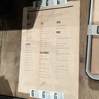 Gjelina Take Away - Menu - Coffee & Tea Near Me - Venice, California