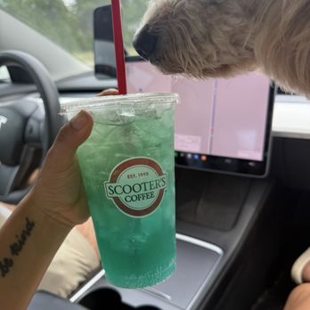 Scooter's Coffee - Aquamarine with redbull infusion - Coffee & Tea Near Me - Cameron, North Carolina