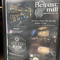 Belfast Mill Irish Pub - Exterior menu