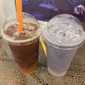 AB Fish Market - Taro bubble tea, passion fruit green tea - Chinese Near Me - New York, New York AB Fish Market - Taro bubble tea, passion fruit green tea - Chinese Near Me - New York, New York