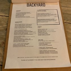 Backyard - Dinner doesn't look bad at all!