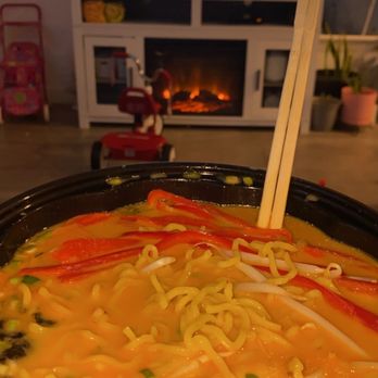 Ramen Time - Spicy miso ramen at home watching UFC - Ramen Near Me - Tempe, Arizona