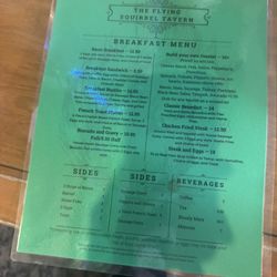 The Flying Squirrel - Their weekend breakfast menu Saturday & Sunday open til 2.