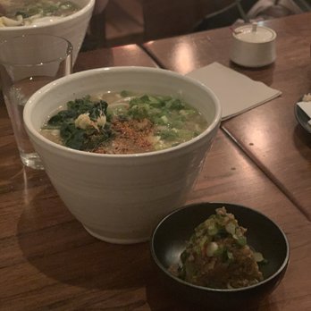 Raku - Ankake Udon with miso pork - Japanese Near Me - New York, New York