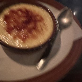 Sopranos Grill - Creme brûlée taste better than my picture - Italian Near Me - Raleigh, North Carolina