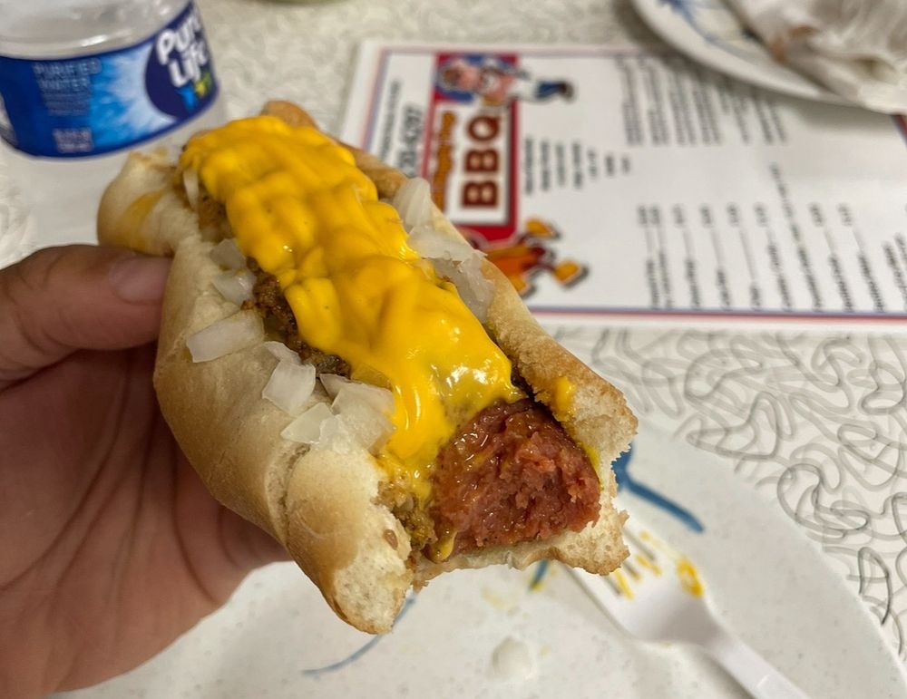 Food from Hot Diggity Dogs BBQ