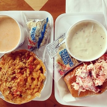 Boston Chowda - L: Lobster bisque & lobster Mac n' cheese. R: Clam chowder & lobster roll. Photo credit: Mai L. - Seafood Near Me - Boston, Massachusetts Boston Chowda - L: Lobster bisque & lobster Mac n' cheese. R: Clam chowder & lobster roll. Photo credit: Mai L. - Seafood Near Me - Boston, Massachusetts