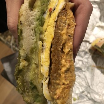 Einstein Bros. Bagels - Inside of chorizo sunrise - Bagels Near Me - Jacksonville, Florida Einstein Bros. Bagels - Inside of chorizo sunrise - Bagels Near Me - Jacksonville, Florida